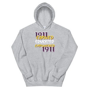 1911 OMEGA PSI PHI - EARNED...EDUCATED...EMPOWERED - Unisex Hoodie